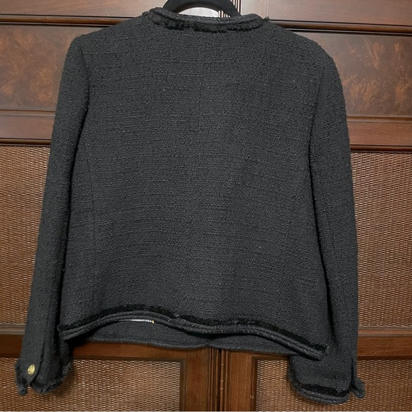 J. Crew Black Buckle Lady Blazer Size 10 Academia Work Office Chic Elegant Fall‎ - Picture 13 of 15